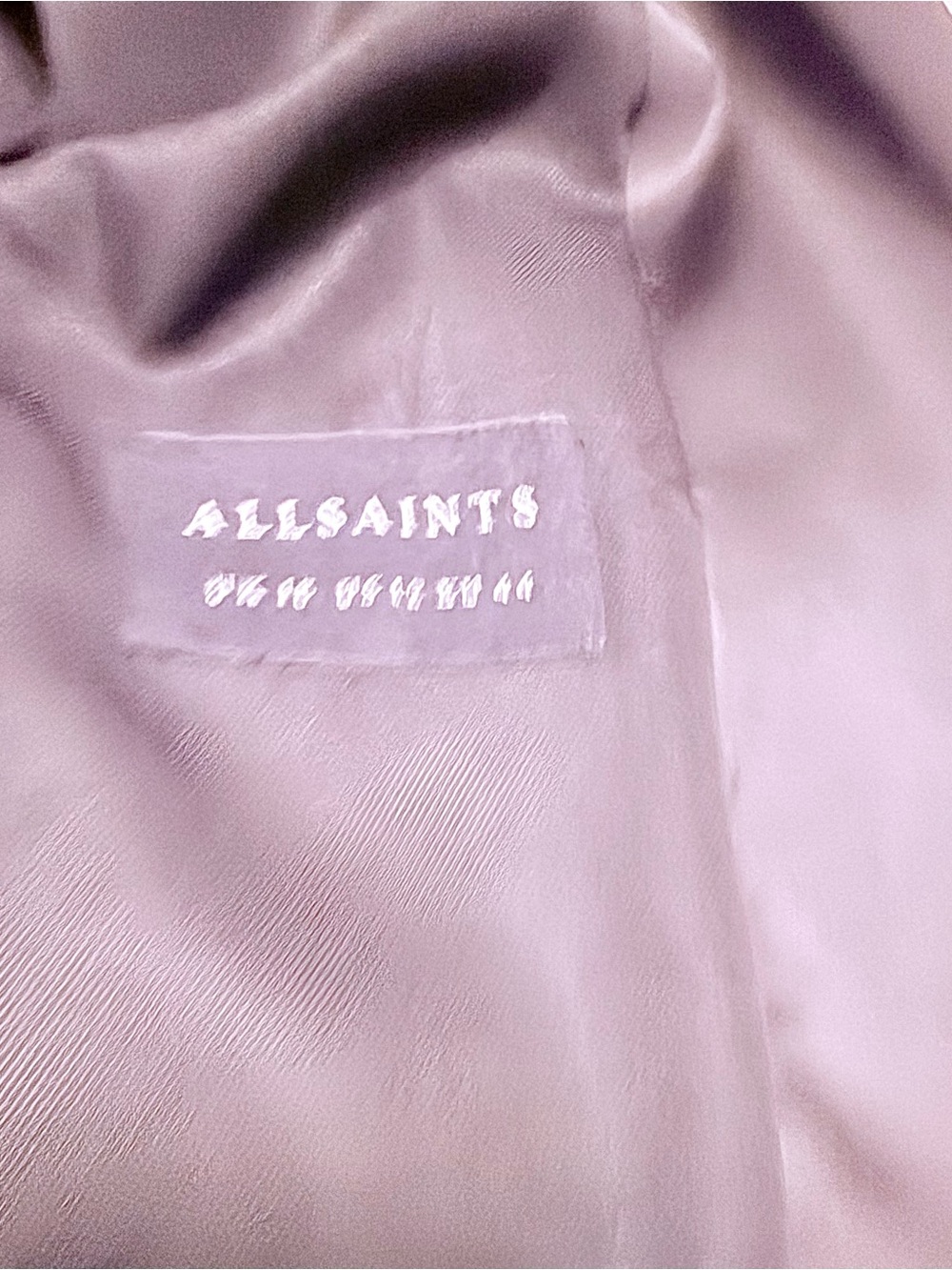ALLSAINTS Sofía Satin Tuxedo Style Blazer - Picture 6 of 9